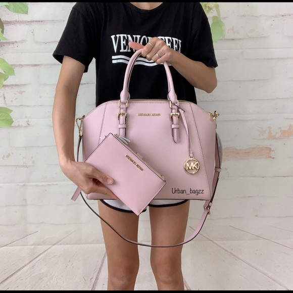 Michael Kors Handbags - Michael Kors Ciara Large Top Zip Satchel Set